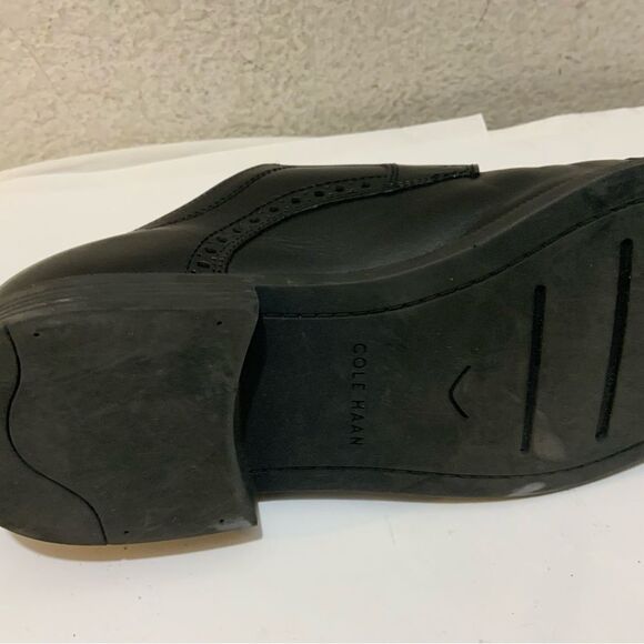 Cole Haan Mens Ross Dustin Black Cap Brogue Oxford Dress Shoes C26638 Size 9 - Picture 7 of 14